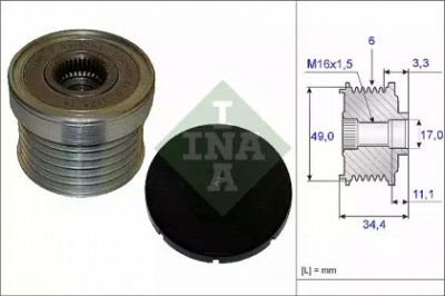 WILMINK GROUP wg1253757 -  Механизм свободного хода генератора